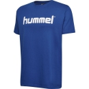 HMLGO COTTON LOGO T-SHIRT S/S TRUE BLUE