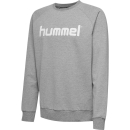 HMLGO COTTON LOGO SWEATSHIRT GREY MELANGE