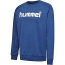 HMLGO COTTON LOGO SWEATSHIRT TRUE BLUE