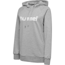 HMLGO COTTON LOGO HOODIE WOMAN GREY MELANGE