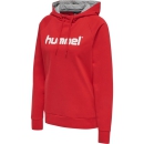 HMLGO COTTON LOGO HOODIE WOMAN TRUE RED