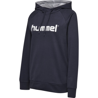 HMLGO COTTON LOGO HOODIE WOMAN MARINE