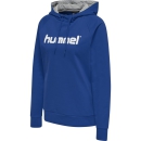 HMLGO COTTON LOGO HOODIE WOMAN TRUE BLUE