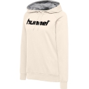 HMLGO COTTON LOGO HOODIE WOMAN EGRET MELANGE