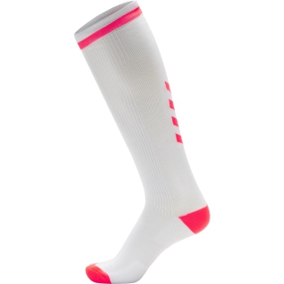 ELITE INDOOR SOCK HIGH WHITE/DIVA PINK