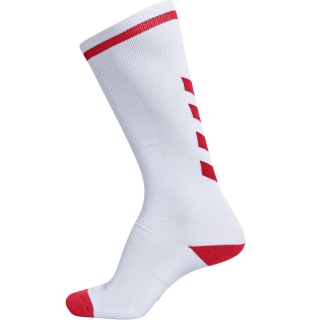 ELITE INDOOR SOCK HIGH WHITE/TRUE RED