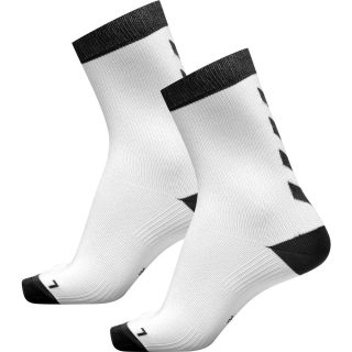 ELEMENT INDOOR SPORT SOCK 2 PACK WHITE/BLACK