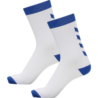 ELEMENT INDOOR SPORT SOCK 2 PACK WHITE/TRUE BLUE