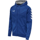 HMLGO COTTON ZIP HOODIE TRUE BLUE