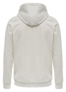 HMLGO COTTON ZIP HOODIE EGRET MELANGE