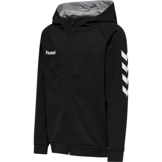 HMLGO KIDS COTTON ZIP HOODIE BLACK