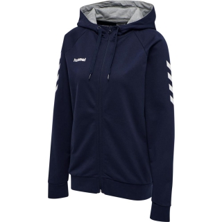 HMLGO COTTON ZIP HOODIE WOMAN MARINE