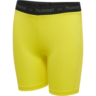 HML FIRST PERFORMANCE KIDS TIGHT SHORTS BLAZING YELLOW