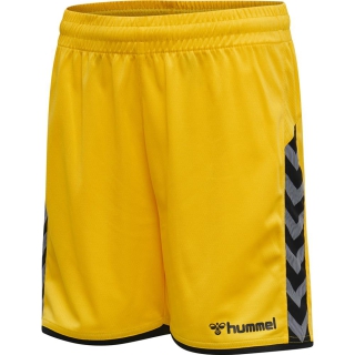 hmlAUTHENTIC KIDS POLY SHORTS SPORTS YELLOW/BLACK