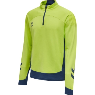 hmlLEAD HALF ZIP KIDS  LIME PUNCH