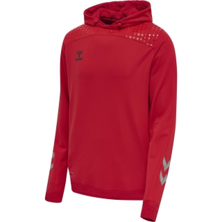 hmlLEAD POLY HOODIE TRUE RED