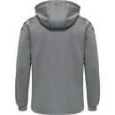 hmlCORE XK POLY SWEAT HOODIE GREY MELANGE