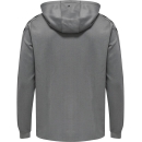 hmlCORE XK POLY ZIP HOOD SWEAT GREY MELANGE