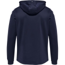 hmlCORE XK POLY ZIP HOOD SWEAT MARINE