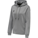 hmlCORE XK POLY SWEAT HOODIE WOMAN GREY MELANGE