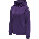 hmlCORE XK POLY SWEAT HOODIE WOMAN ACAI/WHITE