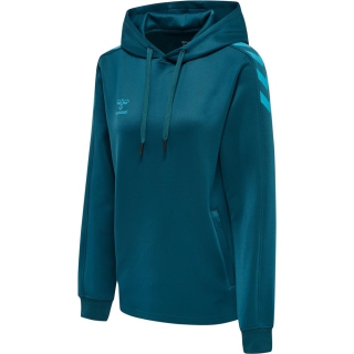 hmlCORE XK POLY SWEAT HOODIE WOMAN BLUE CORAL