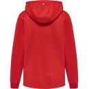 hmlCORE XK POLY ZIP HOOD SWEAT WOMAN TRUE RED