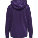 hmlCORE XK POLY ZIP HOOD SWEAT WOMAN ACAI/WHITE