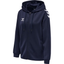 hmlCORE XK POLY ZIP HOOD SWEAT WOMAN MARINE