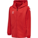 hmlCORE XK POLY ZIP HOOD SWEAT KIDS TRUE RED