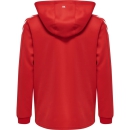 hmlCORE XK POLY ZIP HOOD SWEAT KIDS TRUE RED