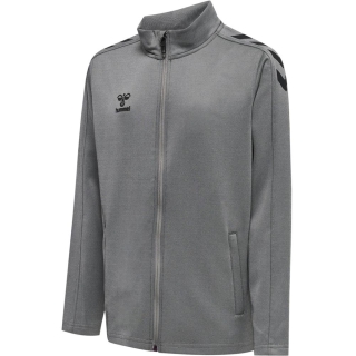 hmlCORE XK POLY ZIP SWEAT KIDS GREY MELANGE