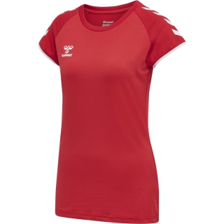 hmlCORE VOLLEY STRETCH TEE WO TRUE RED