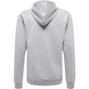 hmlMOVE GRID COTTON HOODIE GREY MELANGE