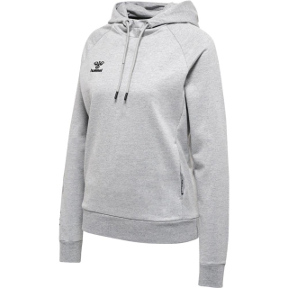 hmlMOVE GRID COTTON HOODIE WOMAN GREY MELANGE