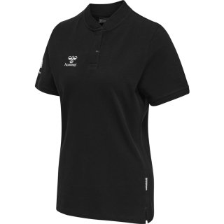 hmlMOVE GRID POLO WOMAN BLACK