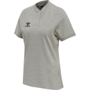 hmlMOVE GRID POLO WOMAN GREY MELANGE