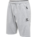 hmlMOVE GRID COTTON SHORTS GREY MELANGE