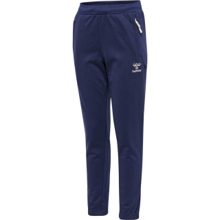 hmlMOVE GRID COTTON PANTS KIDS MARINE