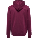 hmlMOVE GRID COTTON ZIP HOODIE GRAPE WINE