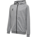 hmlMOVE GRID COTTON ZIP HOODIE KIDS GREY MELANGE