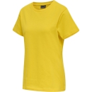 hmlRED BASIC T-SHIRT S/S WOMAN EMPIRE YELLOW