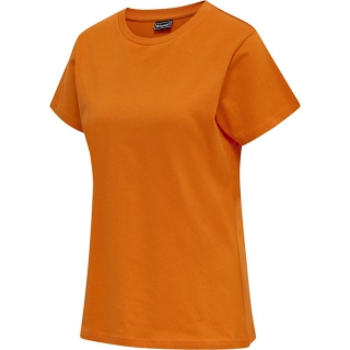 hmlRED BASIC T-SHIRT S/S WOMAN ORANGE TIGER