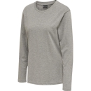 hmlRED BASIC T-SHIRT L/S WOMAN GREY MELANGE