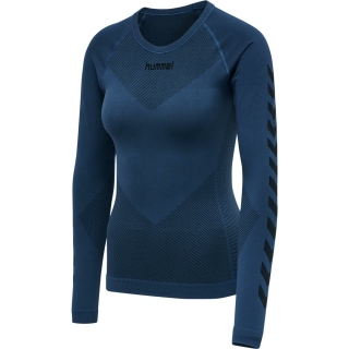 HUMMEL FIRST SEAMLESS JERSEY L/S WOMAN DARK DENIM XS-S