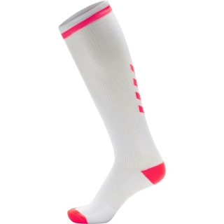 ELITE INDOOR SOCK HIGH WHITE/DIVA PINK 39-42