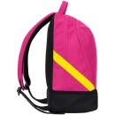 Rucksack Iconic pink/schwarz/neongelb