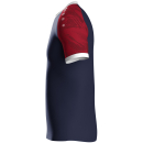 Trikot Iconic KA navy/chili rot