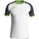 Jersey Iconic S/S white/black/neon green 128