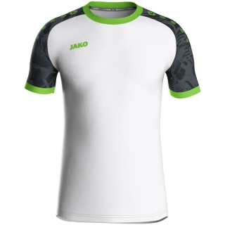 Trikot Iconic KA weiß/schwarz/neongrün XL